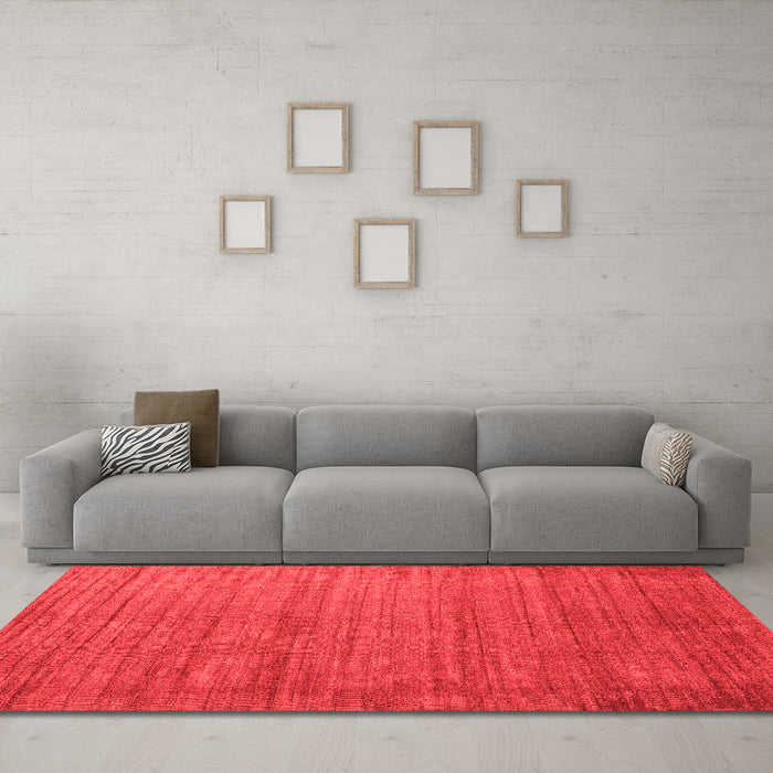 Contemporary Red Washable Rugs