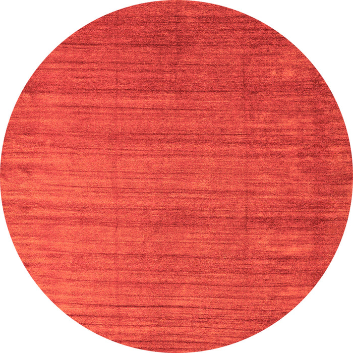 Square Abstract Orange Contemporary Rug, con1919org