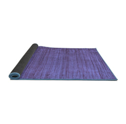 Sideview of Abstract Blue Contemporary Rug, con1919blu