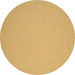 Round Machine Washable Solid Brown Modern Rug, wshcon191brn