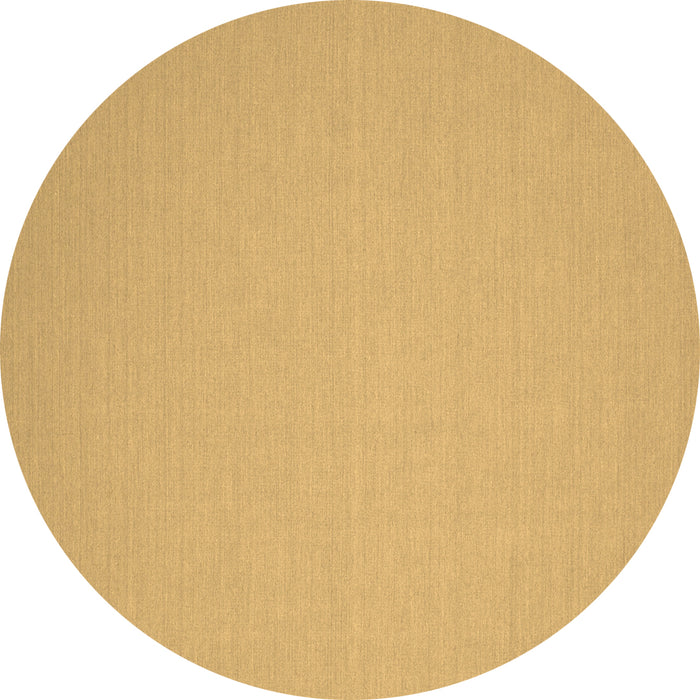 Round Solid Brown Modern Rug, con191brn