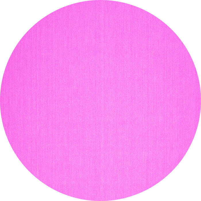 Round Solid Pink Modern Rug, con191pnk