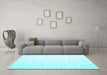 Machine Washable Solid Light Blue Modern Rug in a Living Room, wshcon1920lblu