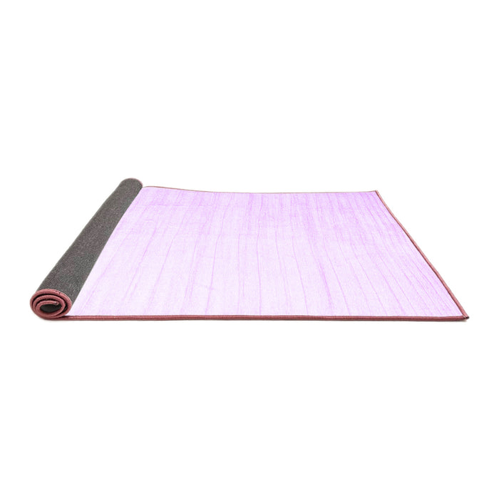 Sideview of Solid Purple Modern Rug, con1920pur