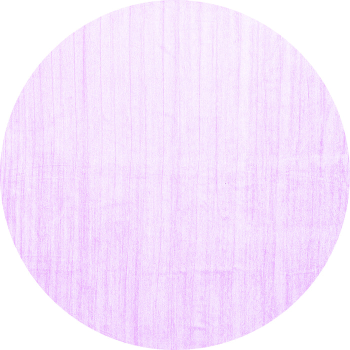 Round Solid Purple Modern Rug, con1920pur