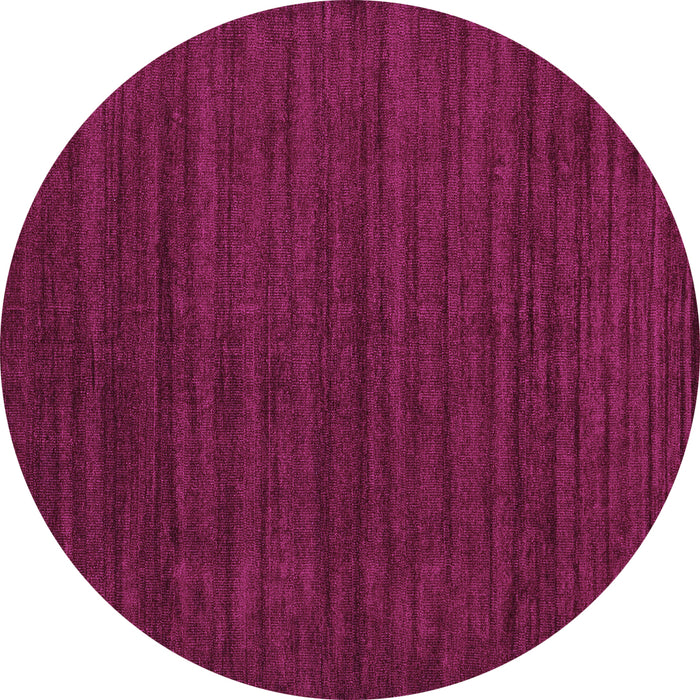 Round Abstract Purple Contemporary Rug, con1921pur
