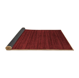 Sideview of Abstract Brown Contemporary Rug, con1921brn