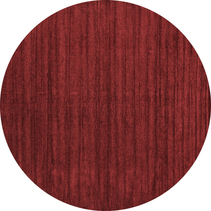 Round Abstract Brown Contemporary Rug, con1921brn