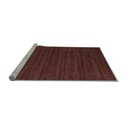 Sideview of Machine Washable Abstract Light Blue Contemporary Rug, wshcon1921lblu
