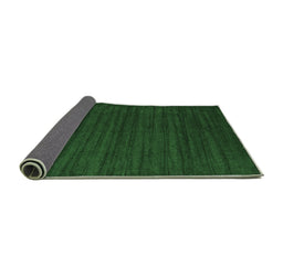 Sideview of Abstract Emerald Green Contemporary Rug, con1921emgrn
