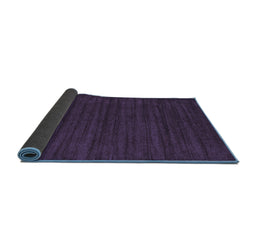 Sideview of Abstract Blue Contemporary Rug, con1921blu