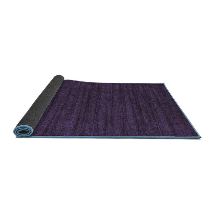 Sideview of Abstract Blue Contemporary Rug, con1921blu