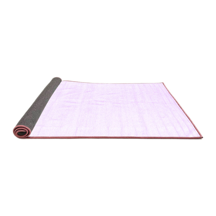Sideview of Solid Purple Modern Rug, con1922pur