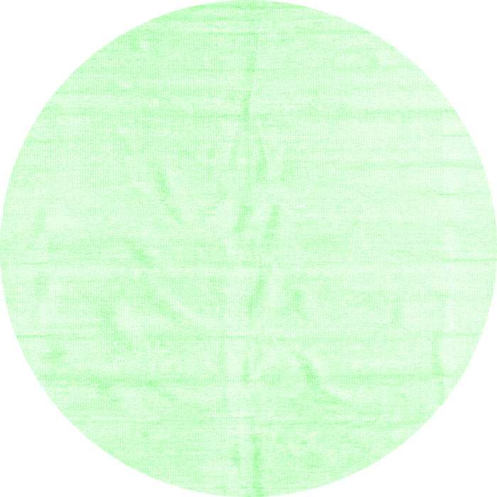 Round Solid Emerald Green Modern Rug, con1922emgrn