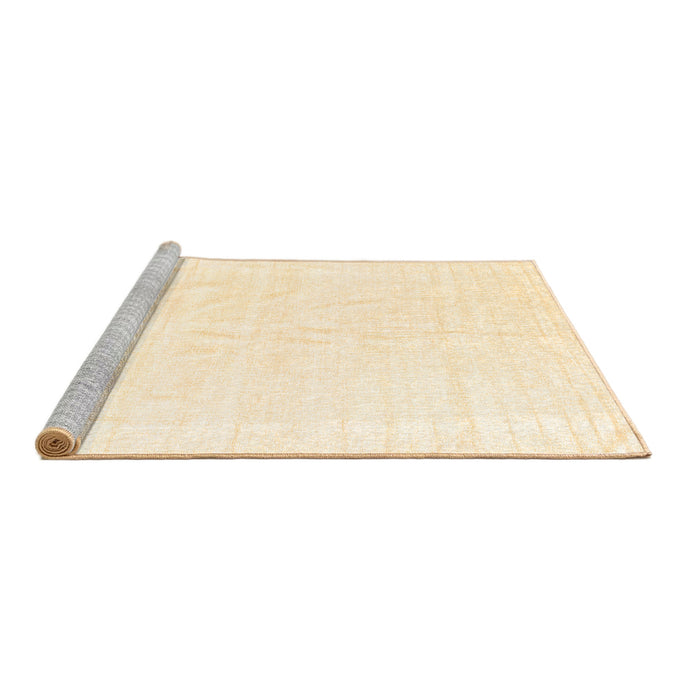 Sideview of Machine Washable Solid Brown Modern Rug, wshcon1922brn