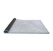 Sideview of Solid Blue Modern Rug, con1922blu