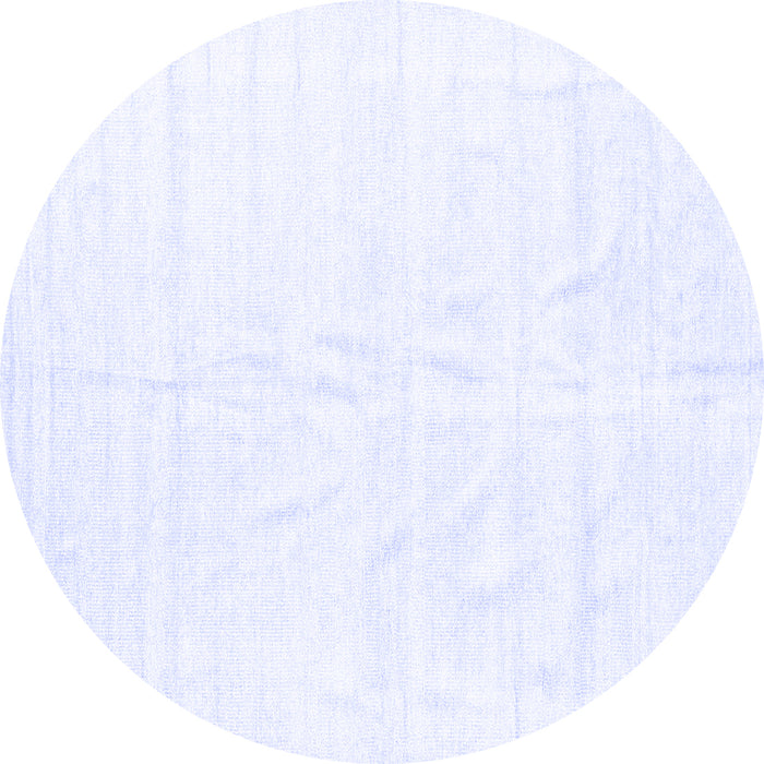 Round Solid Blue Modern Rug, con1922blu
