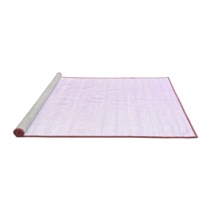 Sideview of Machine Washable Solid Purple Modern Area Rugs, wshcon1922pur