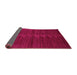 Sideview of Abstract Pink Contemporary Rug, con1923pnk