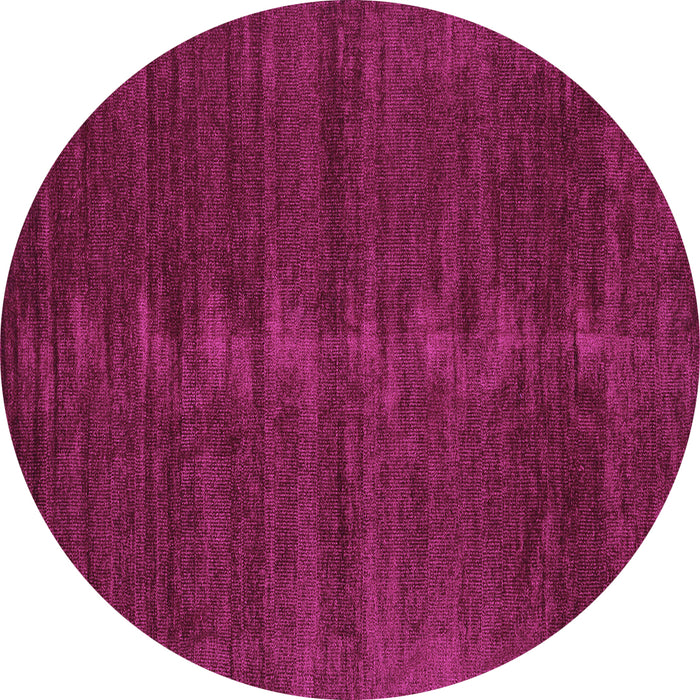 Round Abstract Purple Contemporary Rug, con1923pur
