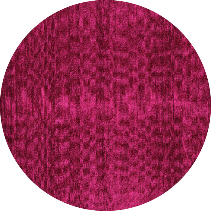 Round Abstract Pink Contemporary Rug, con1923pnk