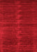 Abstract Red Contemporary Area Rugs