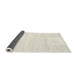 Thickness of Contemporary Champagne Beige Solid Rug, con1924