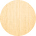 Round Solid Brown Modern Rug, con1924brn