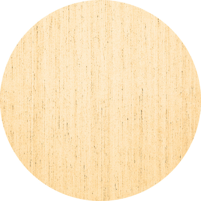Round Machine Washable Solid Brown Modern Rug, wshcon1924brn