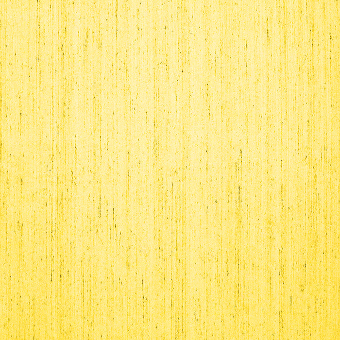 Square Machine Washable Solid Yellow Modern Rug, wshcon1924yw