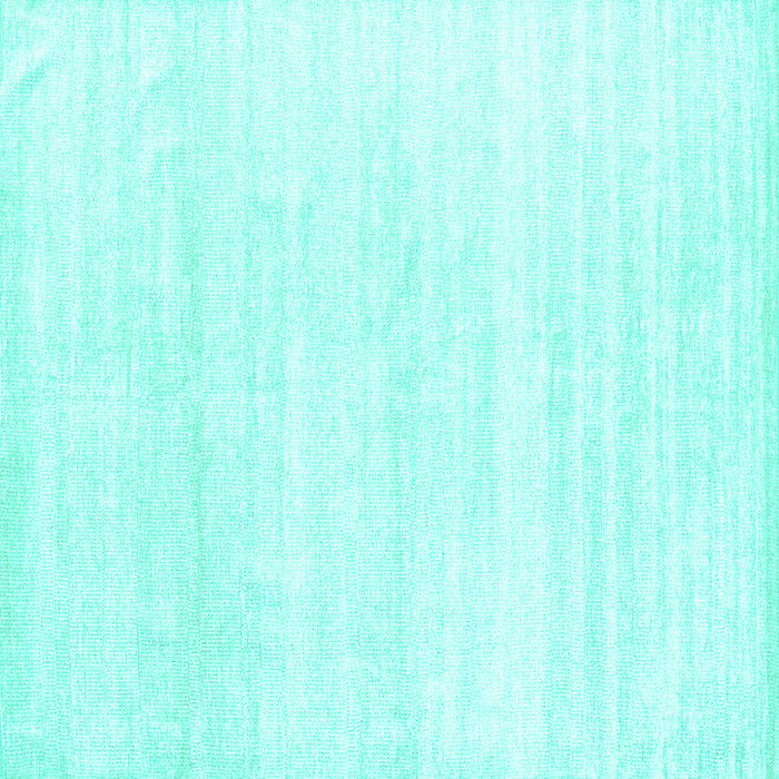 Square Machine Washable Solid Turquoise Modern Area Rugs, wshcon1925turq