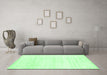 Machine Washable Solid Emerald Green Modern Area Rugs in a Living Room,, wshcon1925emgrn