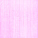 Square Solid Pink Modern Rug, con1925pnk