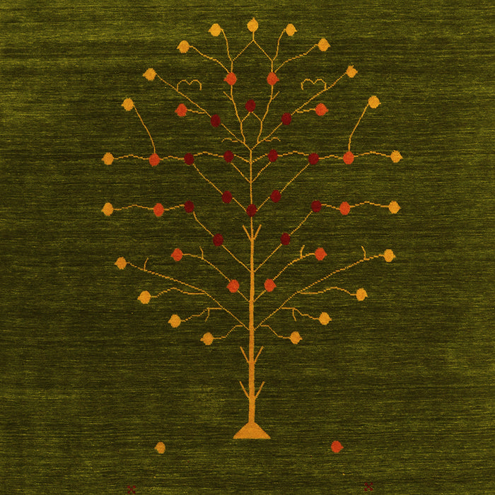 Machine Washable Abstract Yellow Contemporary Rug, wshcon1926yw