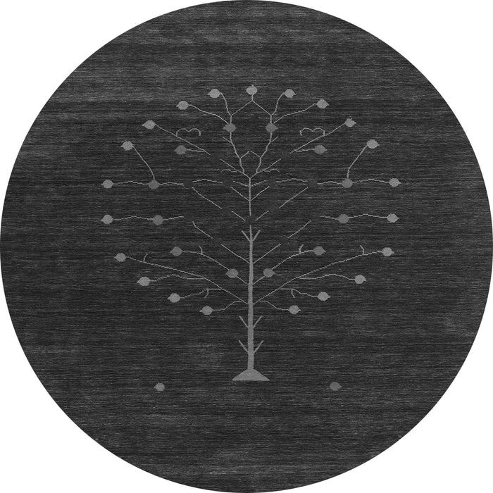 Machine Washable Abstract Gray Contemporary Rug, wshcon1926gry