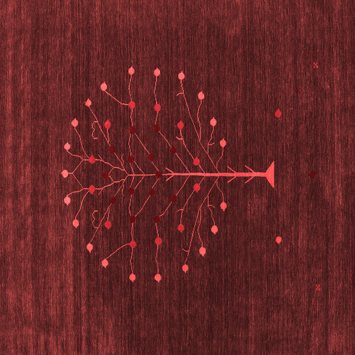 Machine Washable Abstract Red Contemporary Rug, wshcon1926red