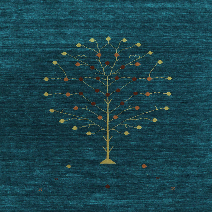 Square Machine Washable Abstract Light Blue Contemporary Rug, wshcon1926lblu