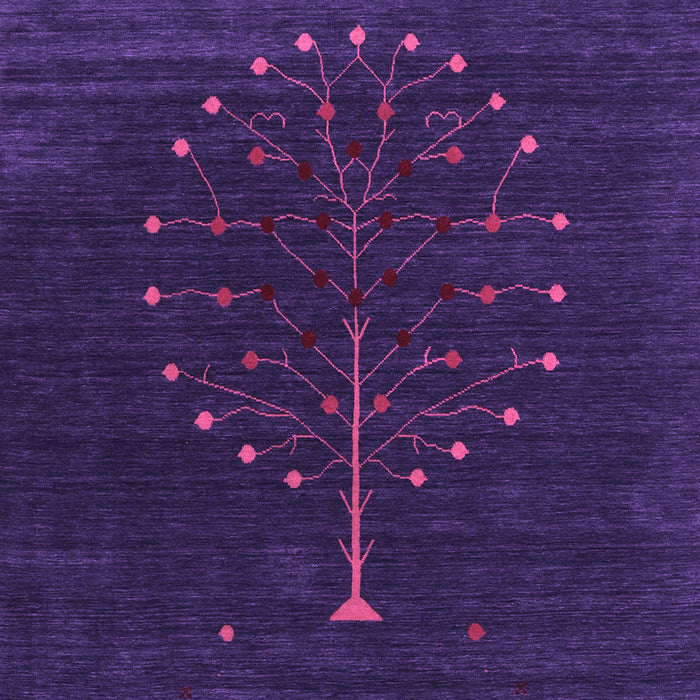 Machine Washable Abstract Purple Contemporary Area Rugs, wshcon1926pur