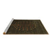 Sideview of Machine Washable Abstract Brown Contemporary Rug, wshcon1926brn