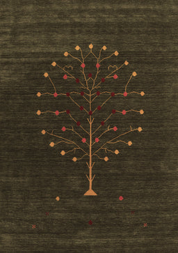 Abstract Brown Contemporary Rug, con1926brn