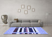 Machine Washable Abstract Blue Contemporary Rug in a Living Room, wshcon1927blu