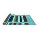 Sideview of Abstract Light Blue Contemporary Rug, con1927lblu