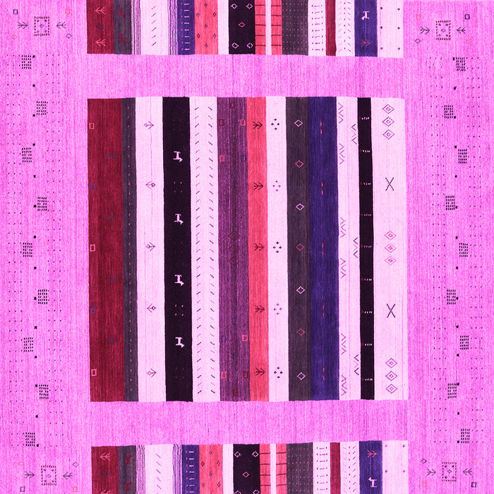 Square Abstract Pink Contemporary Rug, con1927pnk
