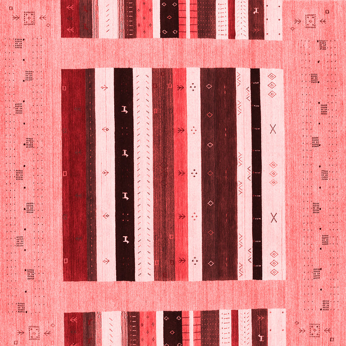 Machine Washable Abstract Red Contemporary Rug, wshcon1927red