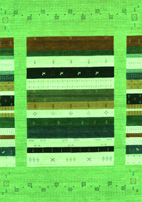 Abstract Green Contemporary Rug, con1927grn