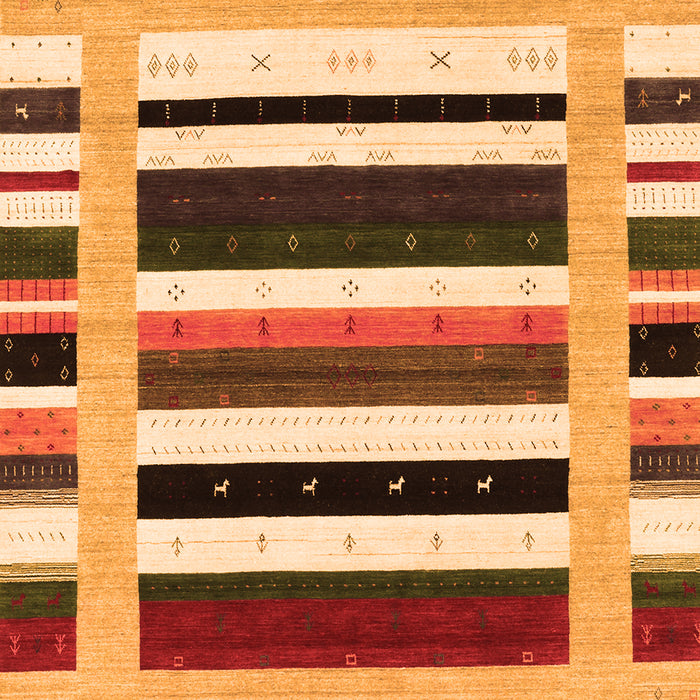 Abstract Orange Contemporary Rug, con1927org