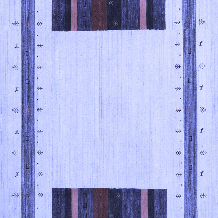 Square Solid Blue Modern Rug, con1928blu