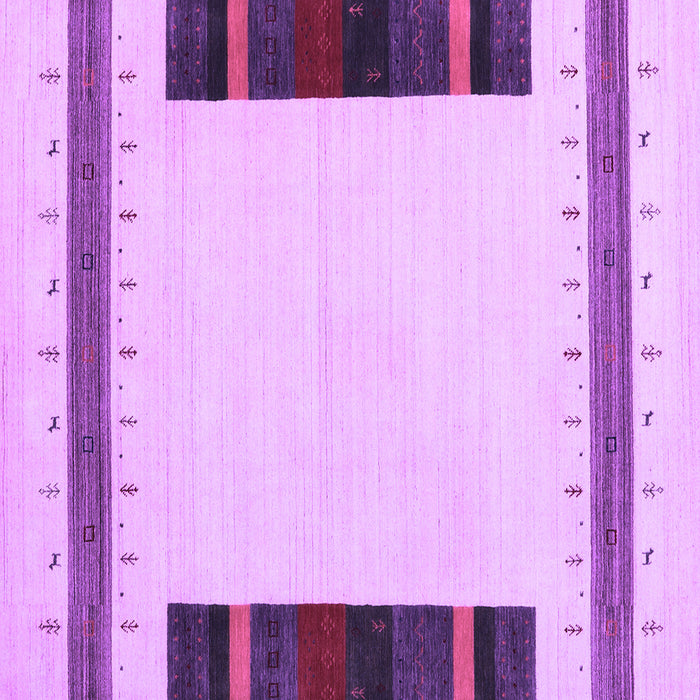 Square Machine Washable Solid Purple Modern Area Rugs, wshcon1928pur