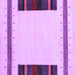 Square Machine Washable Solid Purple Modern Area Rugs, wshcon1928pur