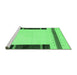 Sideview of Machine Washable Solid Emerald Green Modern Area Rugs, wshcon1928emgrn